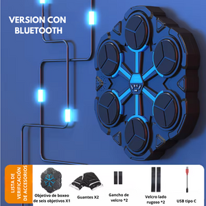 Máquina de boxeo inteligente con música Bluetooth, descompresión, lucha, fitness, boxeo en casa, objetivo de pared, entrenador de boxeo, accesorios de boxeo