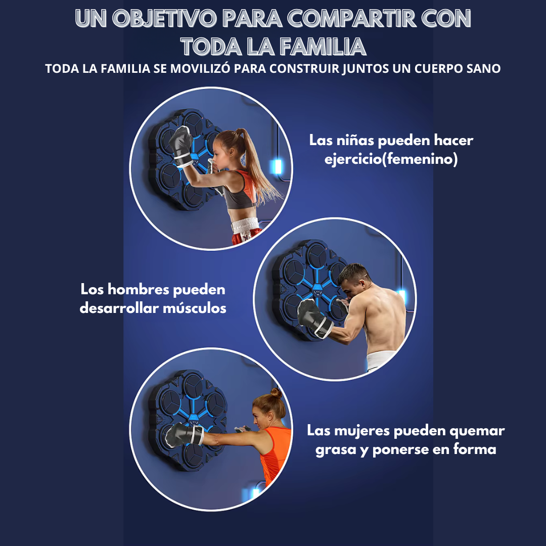 Máquina de boxeo inteligente con música Bluetooth, descompresión, lucha, fitness, boxeo en casa, objetivo de pared, entrenador de boxeo, accesorios de boxeo