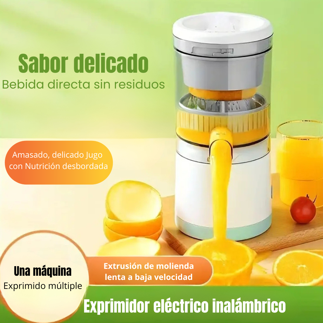 Exprimidor de limón automático portátil Citrus Master con diseño recargable por USB, exprimidor multifuncional para extracción de jugo fresco, elementos esenciales de cocina compactos con fácil limpieza