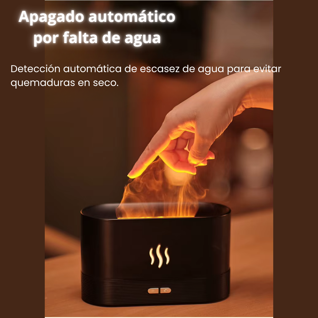 Difusor de aroma KINSCOTER, humidificador de aire, generador de niebla fría ultrasónico, nebulizador, lámpara de llama de aceite esencial LED