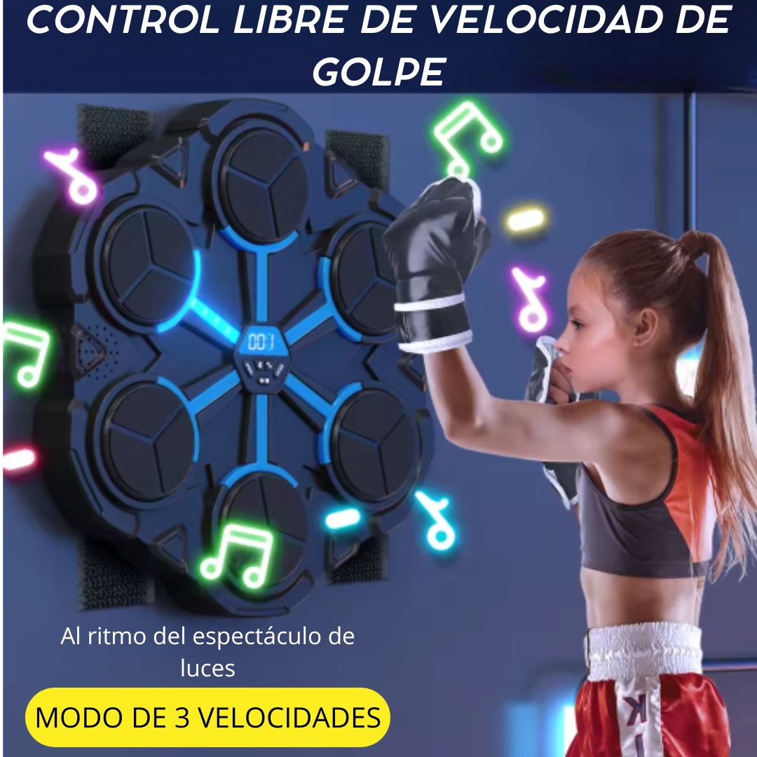 Máquina de boxeo inteligente con música Bluetooth, descompresión, lucha, fitness, boxeo en casa, objetivo de pared, entrenador de boxeo, accesorios de boxeo