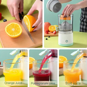 Exprimidor de limón automático portátil Citrus Master con diseño recargable por USB, exprimidor multifuncional para extracción de jugo fresco, elementos esenciales de cocina compactos con fácil limpieza